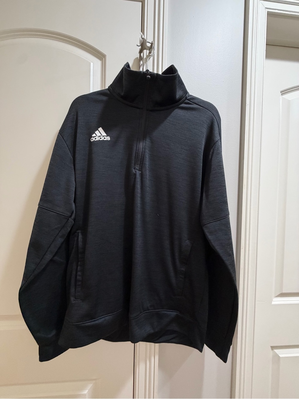 Adidas Black Quarter-Zip Pullover Sweatshirt